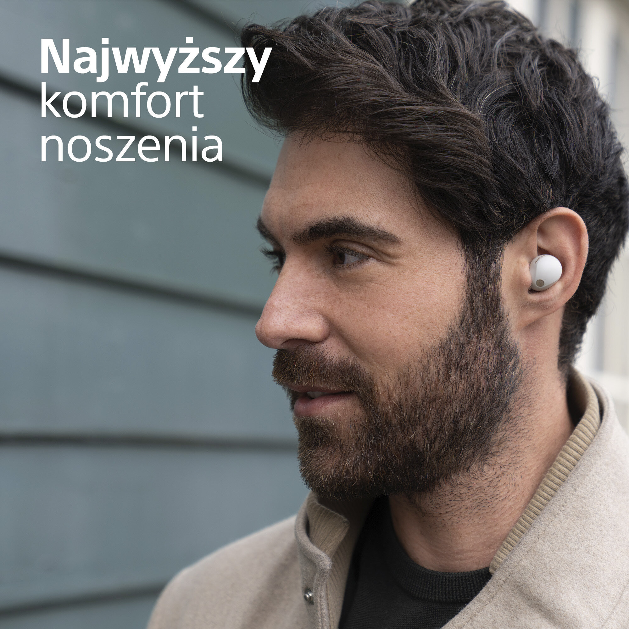Słuchawki bezprzewodowe Sony (srebrne) | WF-1000XM5