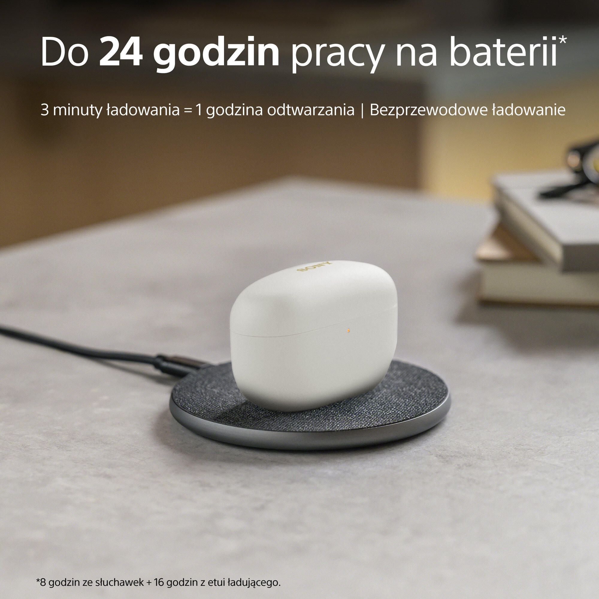 Słuchawki bezprzewodowe Sony (srebrne) | WF-1000XM5