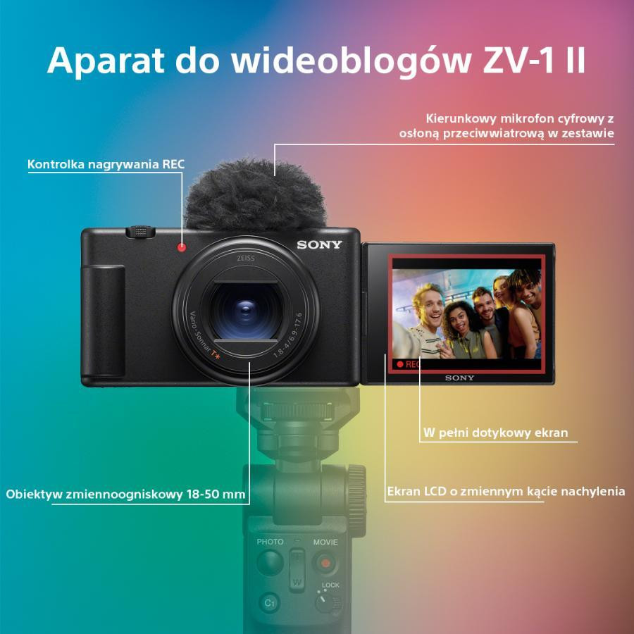 Aparat do vlogowania Sony ZV-1 II | ZV1-M2BDI