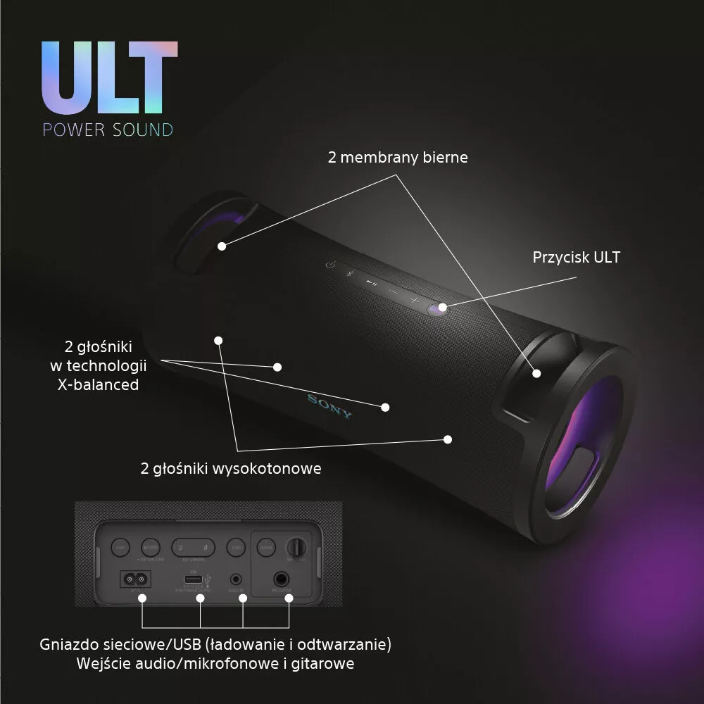 Bezprzewodowy głośnik Sony ULT FIELD 7 | SRSULT70B