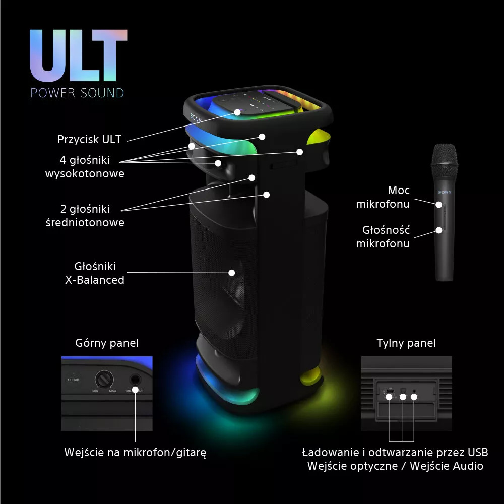 Power audio głośnik Sony ULT TOWER 10 | SRSULT1000