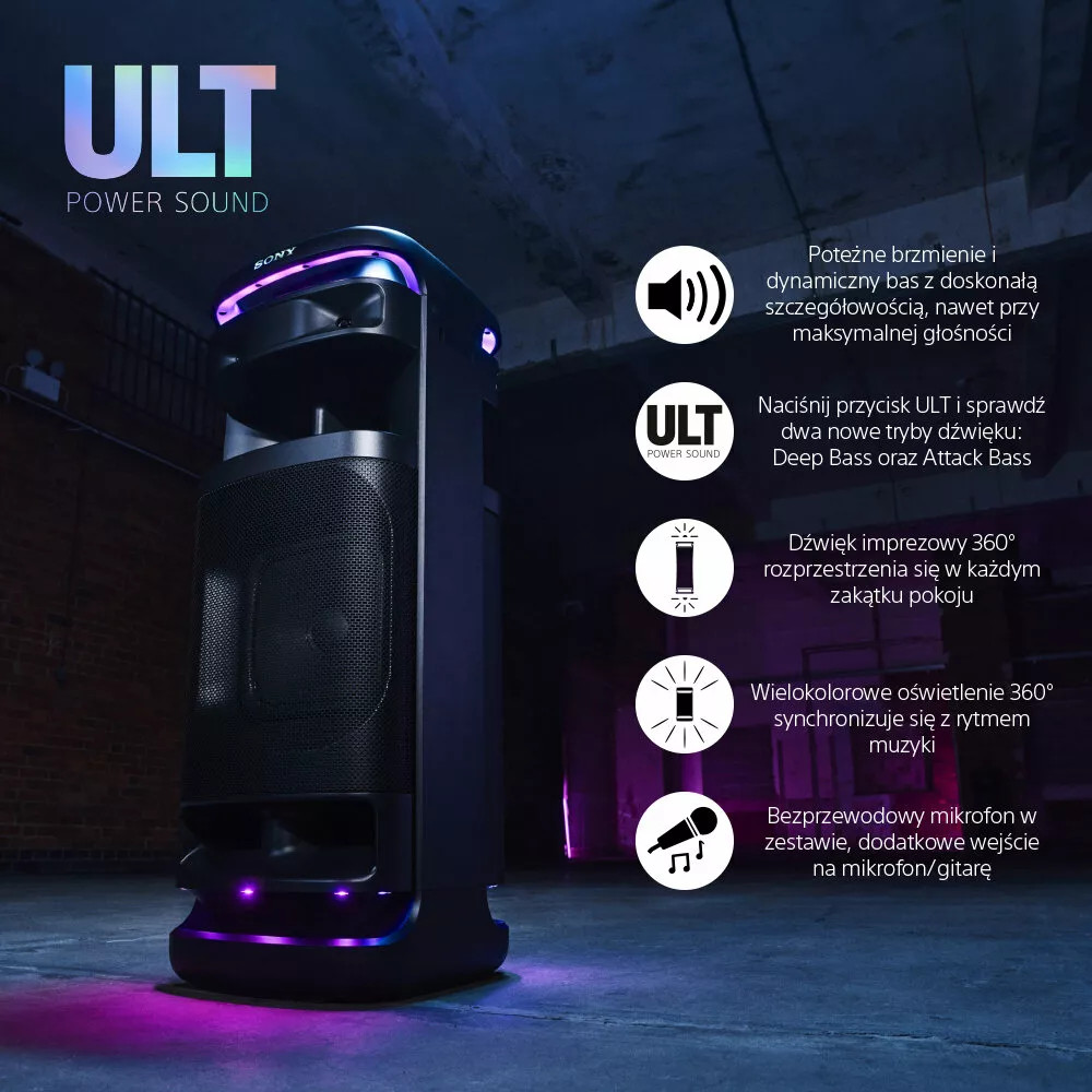 Power audio głośnik Sony ULT TOWER 10 | SRSULT1000
