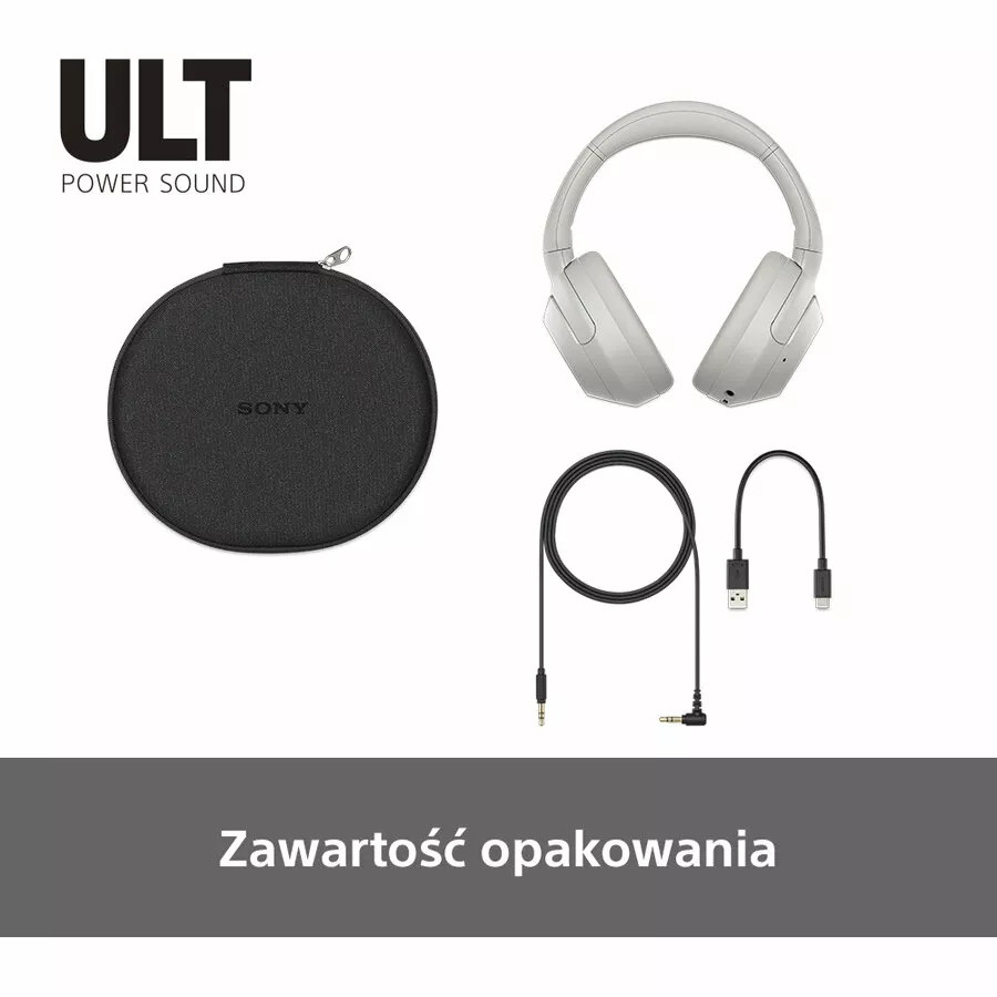 Słuchawki bezprzewodowe SONY ULT WEAR (białe) | WHULT900NW
