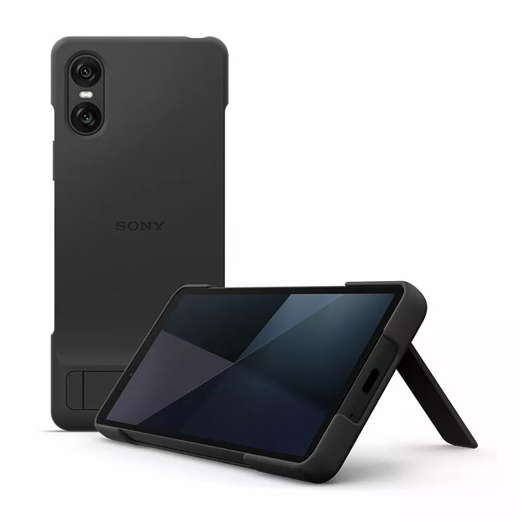 Osłona z podstawką do smartfona Sony Xperia 10 VI | XQZ-CBES (czarny)
