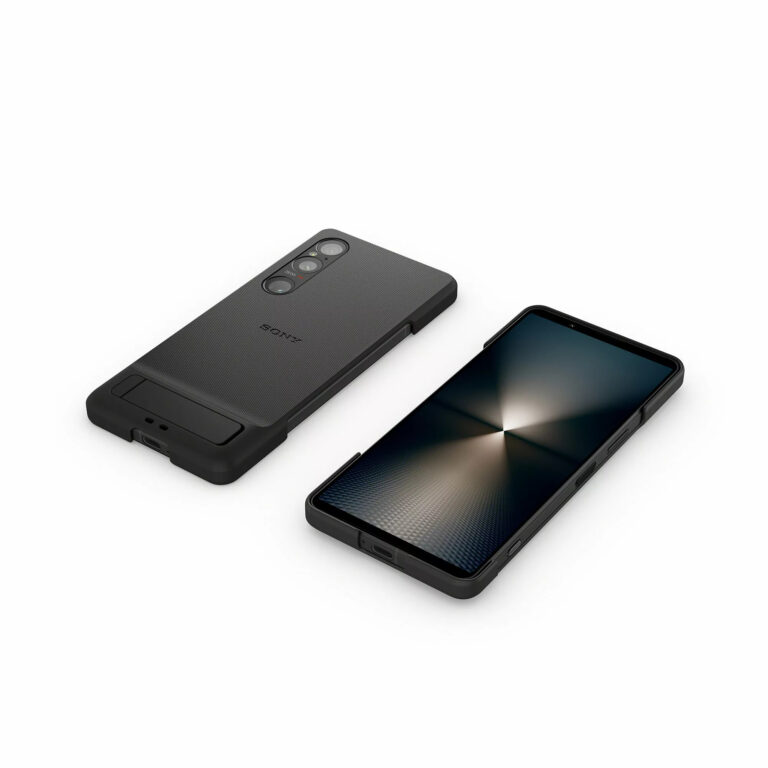 Osłona z podstawką do smartfona Sony Xperia 1 VI | XQZ-CBEC (czarny)