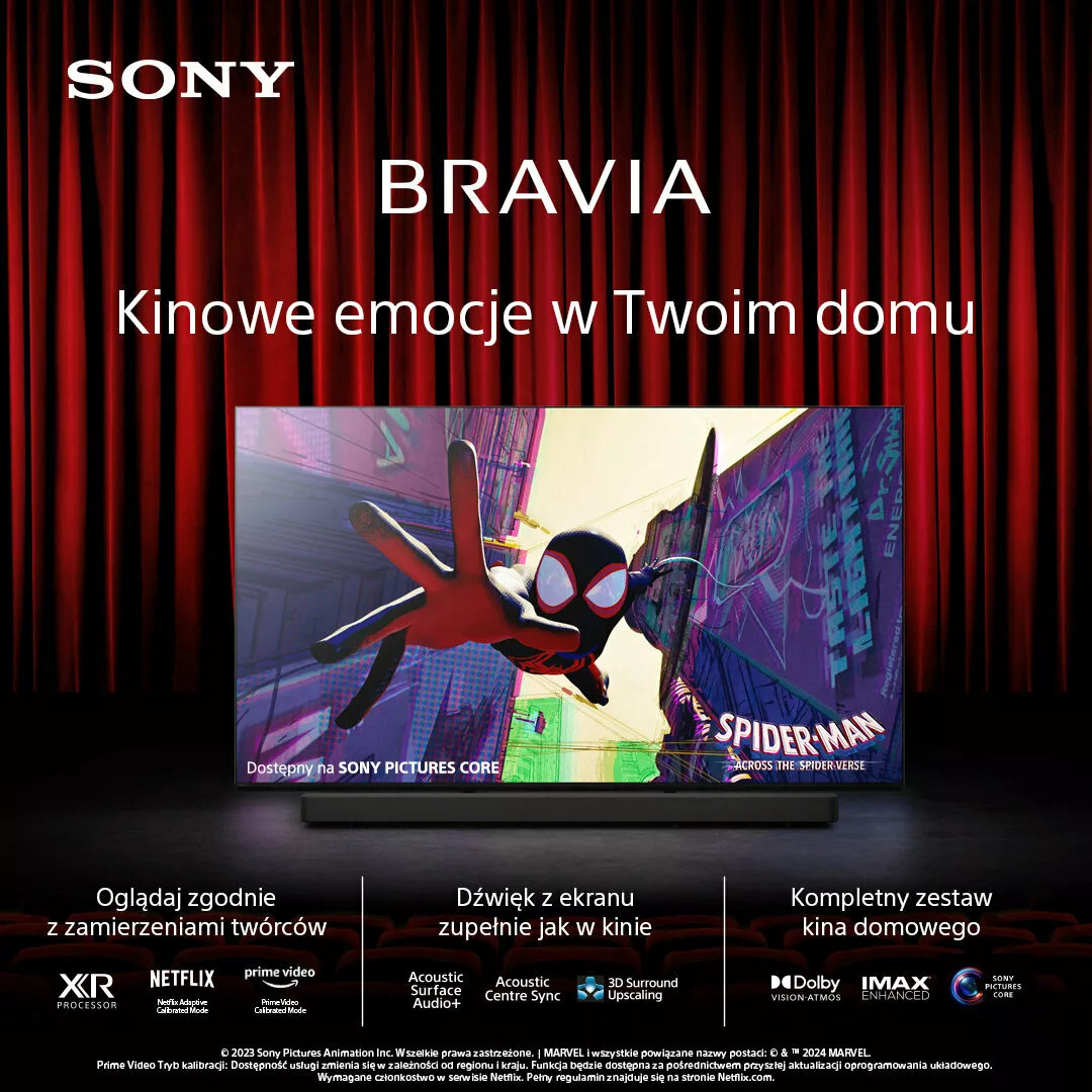 Telewizor Sony BRAVIA 8 | 65 cali K-65XR80 | OLED | 4K HDR